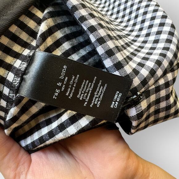 Rag & Bone Simone Zip Pocket Gingham Pants - Picture 5 of 9